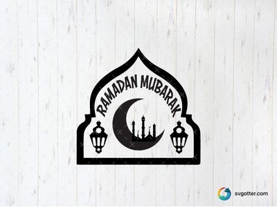 Ramadan Mubarak Design, Best for religious celebrations, best on wall art, best to be applied with sublimation