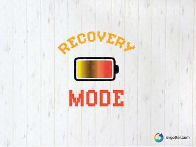 Recovery Mode Fitness Design, Best for fitness enthusiasts, best on t-shirt, best to be applied with heat transfer vinyl