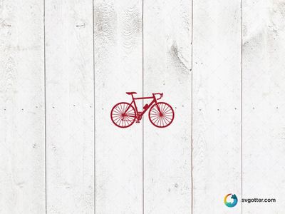 Red Bicycle Silhouette, Best for sports enthusiasts, best on t-shirt, best to be applied with screen printing