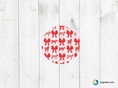 Red Bow Cow Pattern, Best for animal lovers, best on tote bags, best to be applied with sublimation