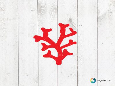 Red Coral Illustration, Best for ocean enthusiasts, best on wall art, best to be applied with print and cut