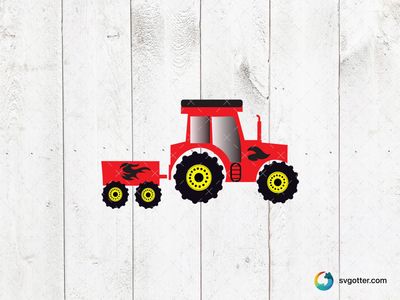Red Farm Tractor, Best for farmer, best on t-shirt, best to be applied with heat transfer vinyl