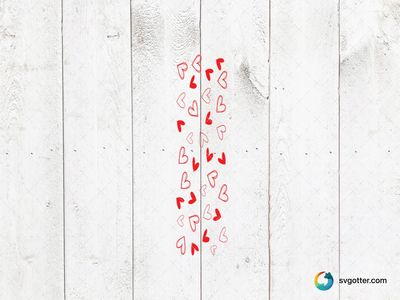 Red Heart Pattern, Best for romantic, best on tote bag, best to be applied with sublimation
