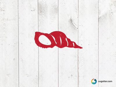 Red Seashell Illustration, Best for beach lovers, best on wall art, best to be applied with sublimation
