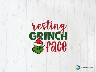 Resting Grinch Face Design, Best for holiday enthusiasts, best on t-shirts, best to be applied with sublimation