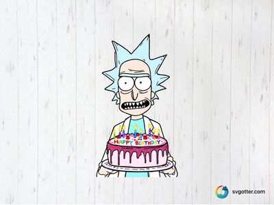 Rick Birthday Celebration, Best for fans of Rick and Morty, best on t-shirt, best to be applied with sublimation