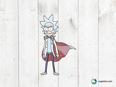 Rick with Cape, Best for fans, best on t-shirt, best to be applied with sublimation