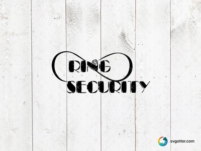 Ring Security Design, Best for wedding participants, best on t-shirt, best to be applied with heat transfer vinyl