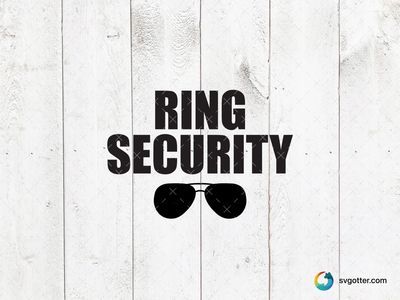 Ring Security Design, Best for wedding enthusiasts, best on t-shirt, best to be applied with heat transfer vinyl