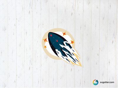 Rocket in Space, Best for space enthusiasts, best on t-shirt, best to be applied with sublimation