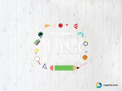 School Supplies Bundle, Best for students, best on notebook cover, best to be applied with print and cut