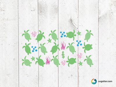 Sea Life Pattern, Best for marine life enthusiasts, best on mugs, best to be applied with sublimation