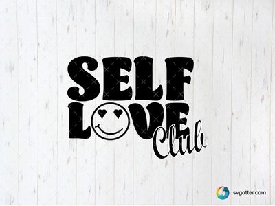 Self Care Club, Best for wellness enthusiasts, best on t-shirts, best to be applied with screen printing