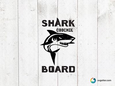 Shark Coochie Board, Best for humor enthusiasts, best on t-shirt, best to be applied with screen printing