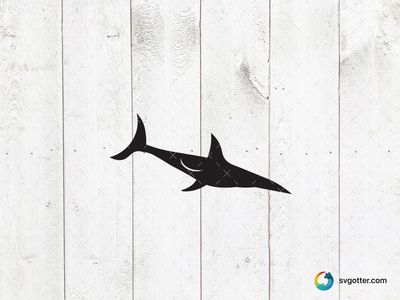 Shark Silhouette, Best for ocean enthusiasts, best on t-shirt, best to be applied with screen printing
