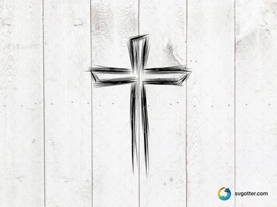 Simple Cross Design, Best for Christians, best on wall art, best to be applied with screen printing