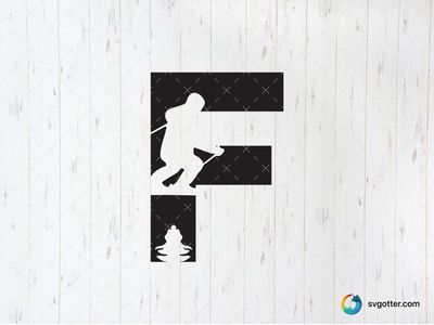Skiing Silhouette Font, Best for winter sports enthusiasts, best on t-shirt, best to be applied with screen printing