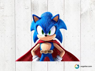 Sonic the Hedgehog Hero Pose, Best for gamers, best on t-shirt, best to be applied with sublimation