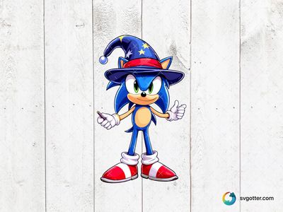 Sonic the Wizard, Best for gamers, best on t-shirt, best to be applied with sublimation