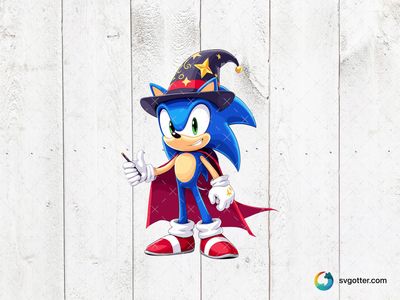 Sonic the Wizard, Best for gamers, best on t-shirt, best to be applied with sublimation