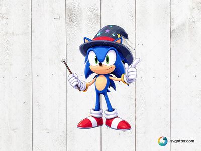 Sonic the Wizard, Best for children, best on t-shirt, best to be applied with sublimation