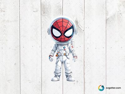 Spiderman Astronaut, Best for superhero fans, best on t-shirt, best to be applied with sublimation