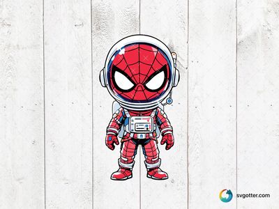 Spiderman Astronaut, Best for superhero fans, best on t-shirt, best to be applied with sublimation
