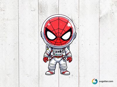 Spiderman Astronaut, Best for superhero fans, best on t-shirt, best to be applied with sublimation