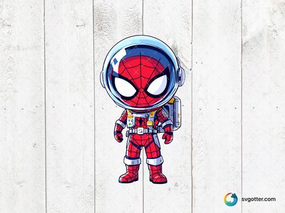 Spiderman Astronaut, Best for superhero fans, best on t-shirt, best to be applied with sublimation