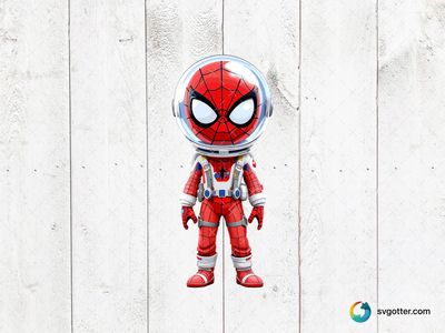 Spiderman Astronaut, Best for superhero fans, best on t-shirt, best to be applied with sublimation