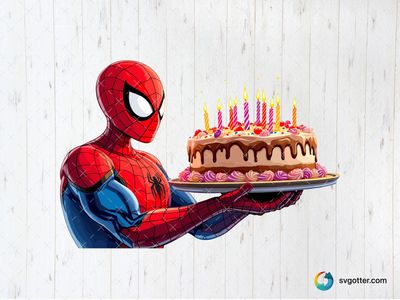 Spiderman Birthday Celebration, Best for superhero fans, best on t-shirt, best to be applied with sublimation