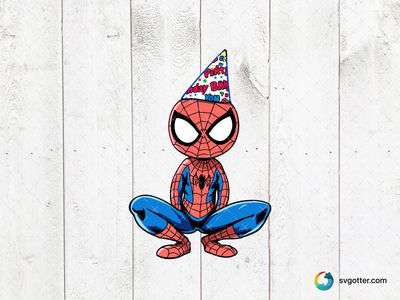 Spiderman Birthday Celebration, Best for children, best on t-shirt, best to be applied with sublimation