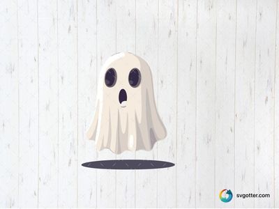 Spooky Cartoon Ghost, Best for holiday enthusiast, best on t-shirt, best to be applied with sublimation