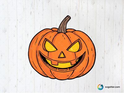 Spooky Jack-o'-Lantern, Best for Halloween enthusiasts, best on t-shirts or wall art, best to be applied with sublimation or screen printing