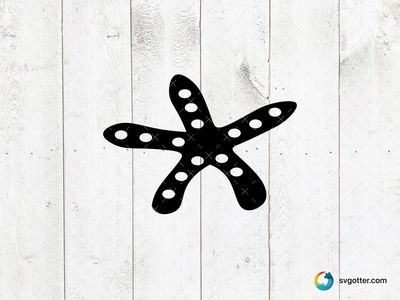 Starfish Silhouette, Best for beach lovers, best on t-shirt, best to be applied with screen printing