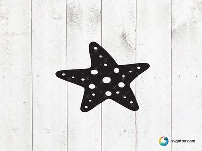 Starfish Silhouette, Best for beach lovers, best on t-shirt, best to be applied with screen printing