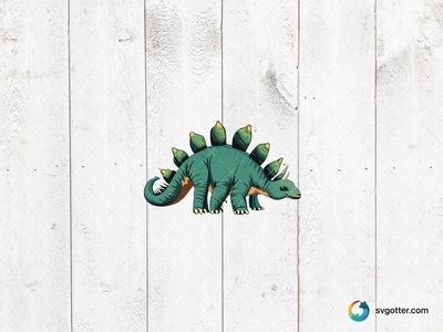 Stegosaurus Illustration, Best for children, best on t-shirt, best to be applied with sublimation
