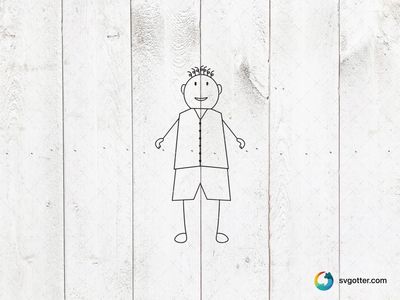 Stick Figure Character, Best for family, best on t-shirt, best to be applied with screen printing