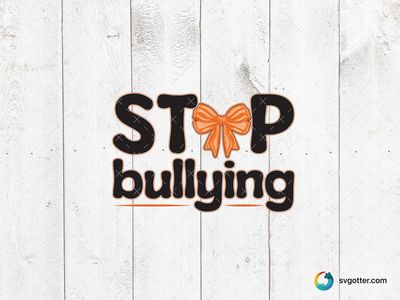 Stop Bullying Awareness Design, Best for activists, best on t-shirt, best to be applied with screen printing