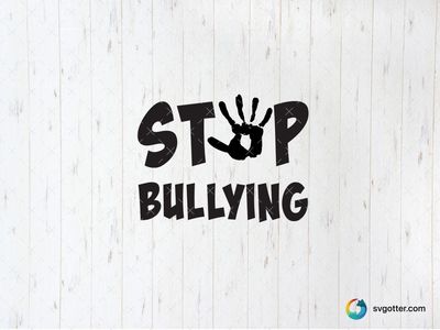 Stop Bullying Awareness Design, Best for activists, best on t-shirt, best to be applied with screen printing