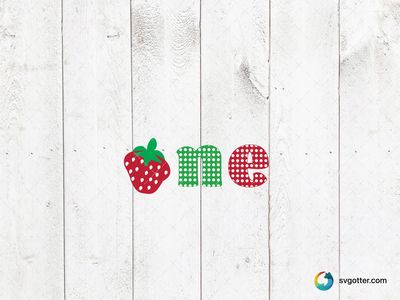 Strawberry Themed First Birthday, Best for birthday celebrant, best on baby onesies, best to be applied with heat transfer vinyl