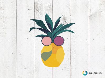 Stylish Pineapple with Sunglasses, Best for summer enthusiasts, best on t-shirt, best to be applied with sublimation