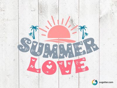 Summer Love Beach Design, Best for summer enthusiasts, best on t-shirts, best to be applied with sublimation