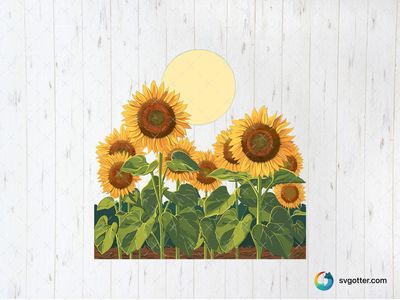 Sunflowers in Bloom, Best for gardeners, best on wall art, best to be applied with sublimation