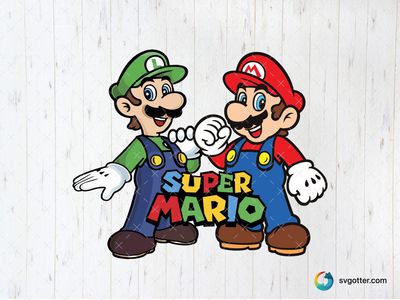Super Mario and Luigi, Best for gamers, best on t-shirt, best to be applied with screen printing
