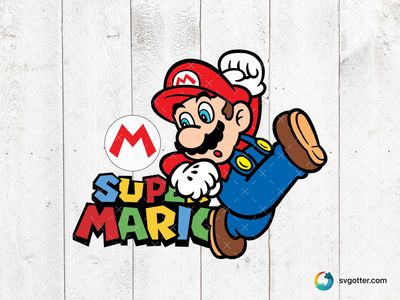 Super Mario Jumping, Best for gamers, best on t-shirt, best to be applied with screen printing