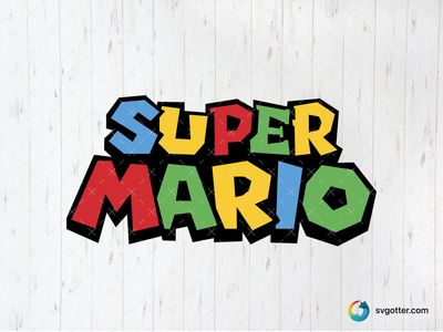 Super Mario Logo, Best for gamers, best on t-shirt, best to be applied with screen printing
