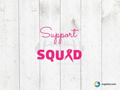 Support Squad Breast Cancer Awareness, Best for activists, best on t-shirt, best to be applied with heat transfer vinyl