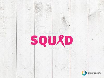 Support Squad Breast Cancer Awareness, Best for activists, best on t-shirt, best to be applied with screen printing
