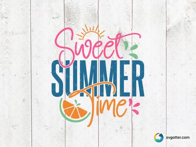 Sweet Summer Time Design, Best for summer enthusiasts, best on t-shirts, best to be applied with sublimation